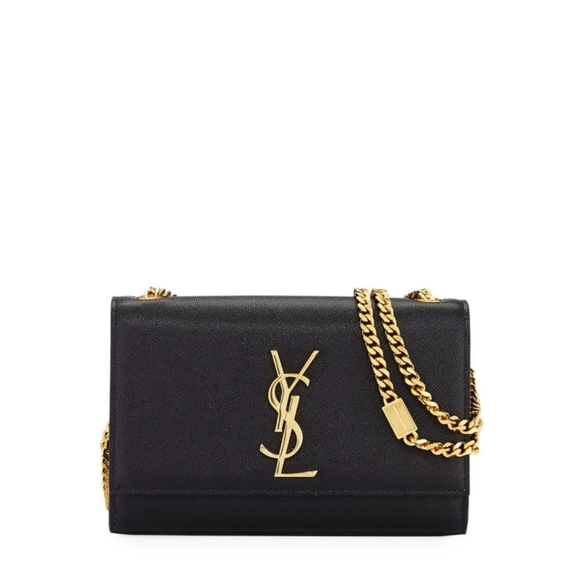 YSL Saint Laurent KATE SMALL CHAIN BAG IN GRAIN DE POUDRE LEATHER! MSRP$2,100 - Picture 2 of 13